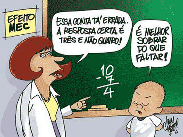 imagem com humor matemático do dia