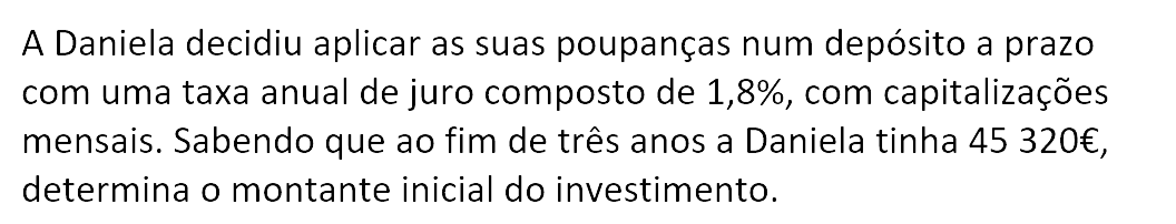 Exercício de matemática do 10º ano