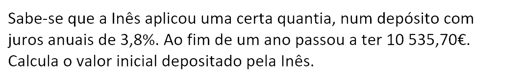 Exercício de matemática do 10º ano