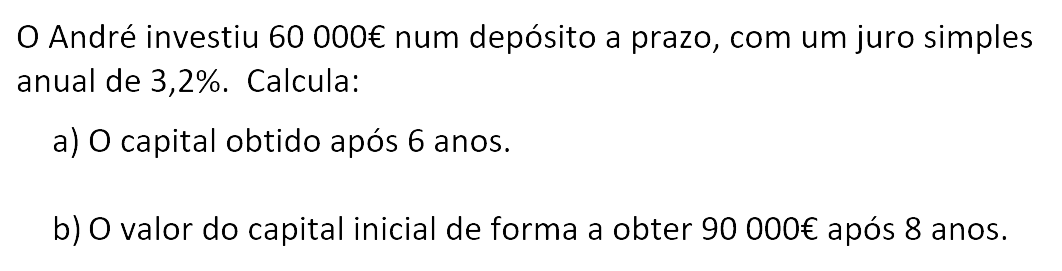 Exercício de matemática do 10º ano