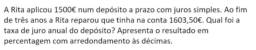 Exercício de matemática do 10º ano
