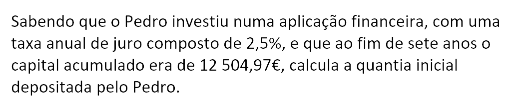 Exercício de matemática do 10º ano