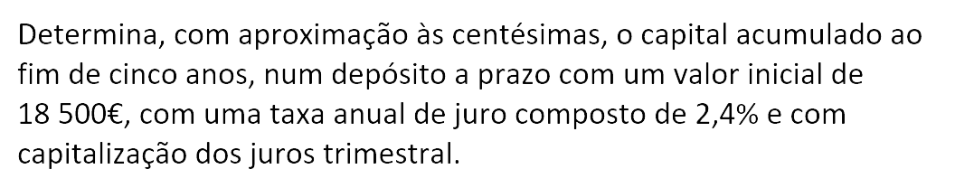 Exercício de matemática do 10º ano