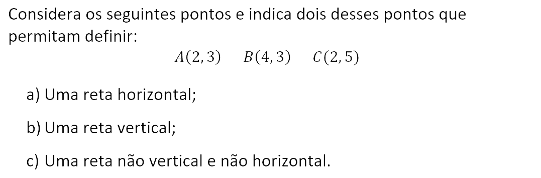 Exercício de matemática do 10º ano