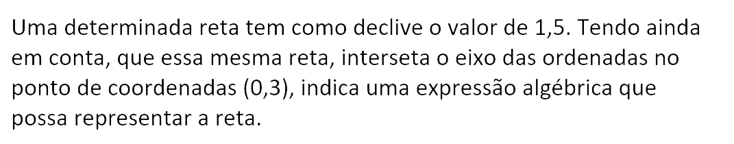 Exercício de matemática do 10º ano