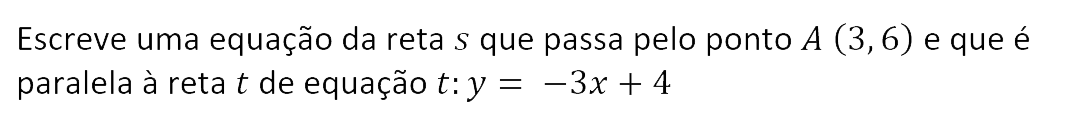 Exercício de matemática do 10º ano