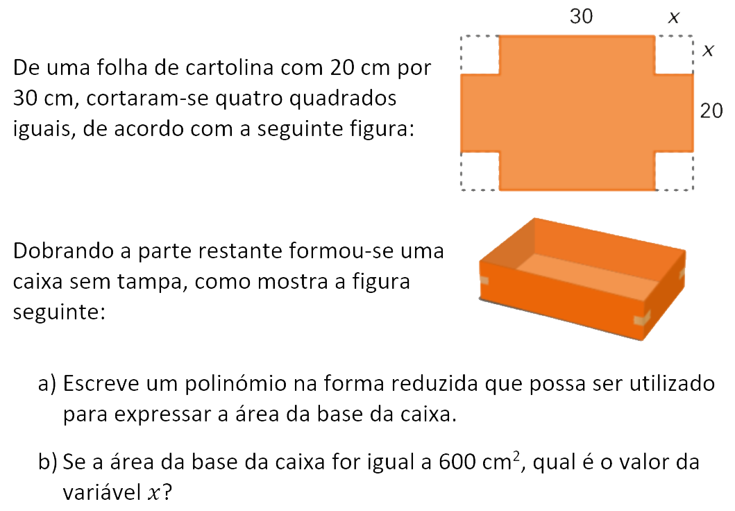 Exercício de matemática do 10º ano