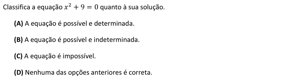 Exercício de matemática do 10º ano