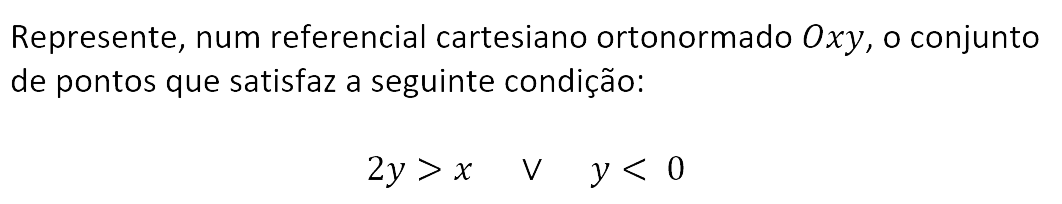 Exercício de matemática do 10º ano