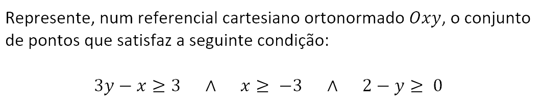 Exercício de matemática do 10º ano