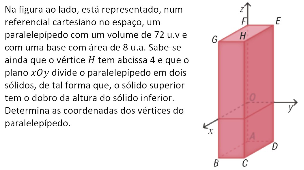 Exercício de matemática do 10º ano