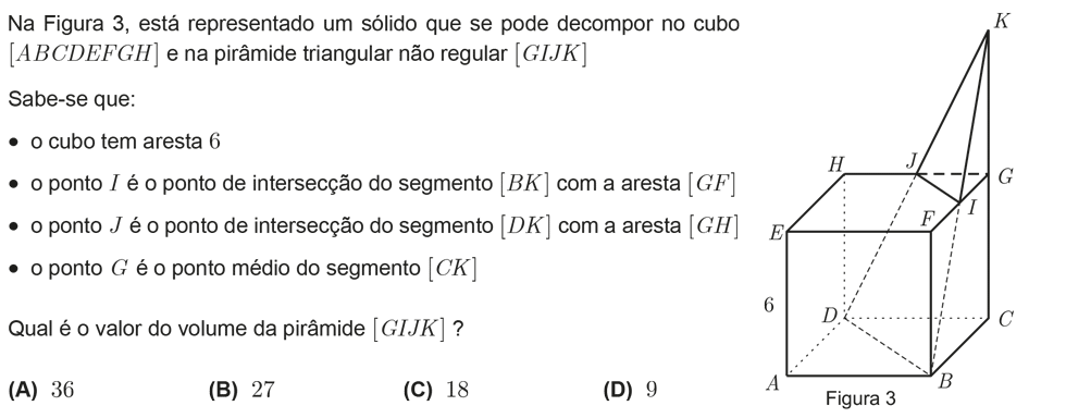 Exercício de matemática do 10º ano