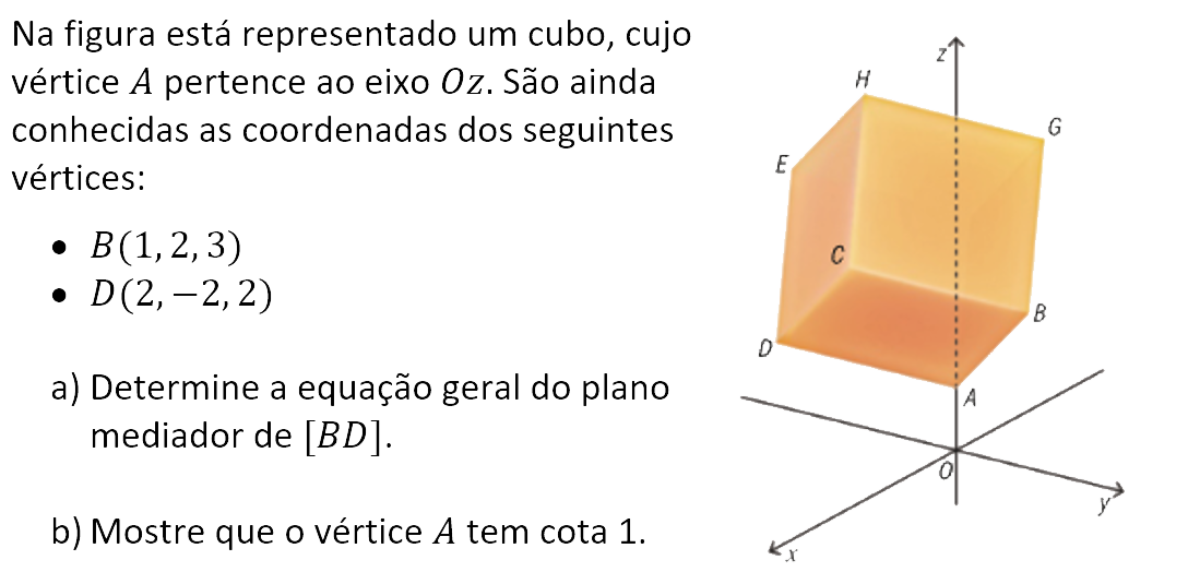 Exercício de matemática do 10º ano