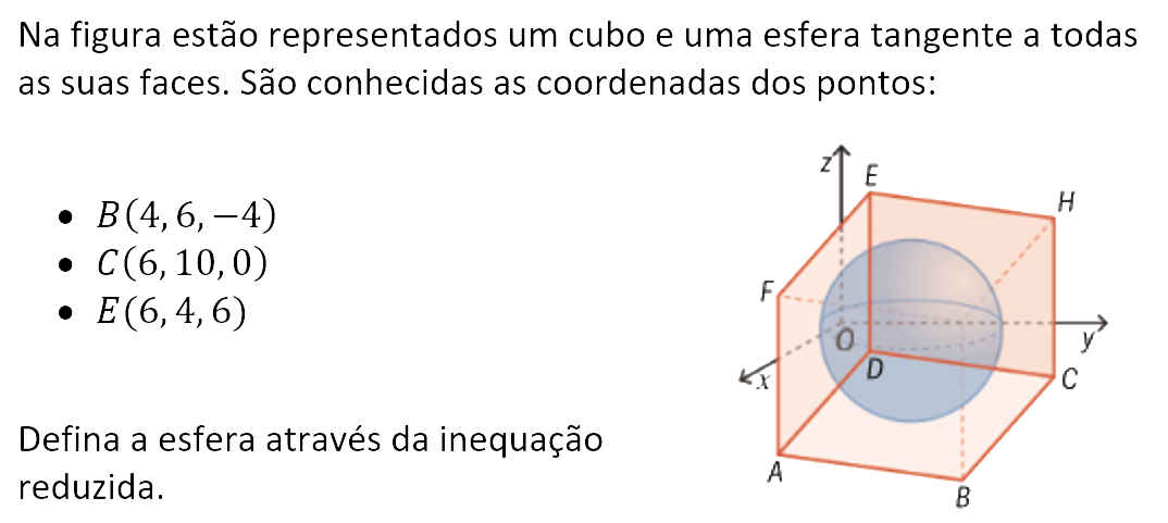 Exercício de matemática do 10º ano