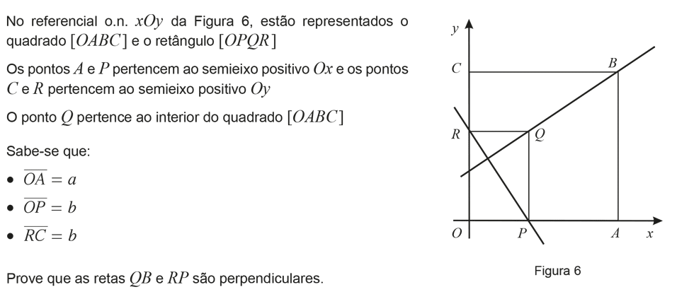 Exercício de matemática do 11º ano