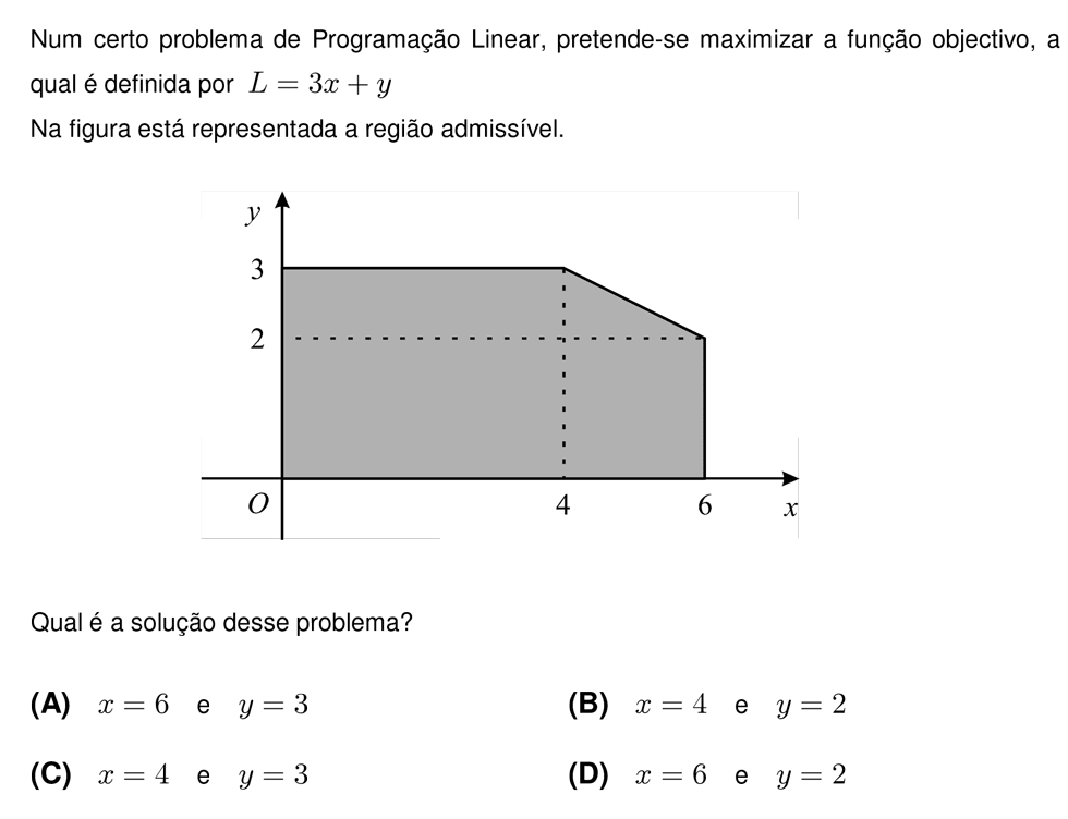 Exercício de matemática do 11º ano