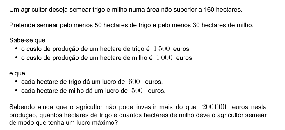 Exercício de matemática do 11º ano