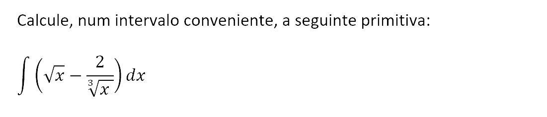 Exercício de matemática do 13º ano