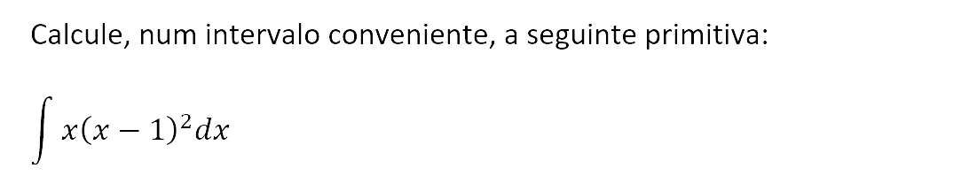 Exercício de matemática do 13º ano