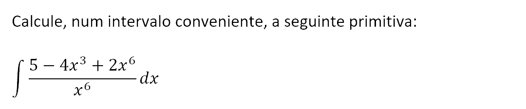 Exercício de matemática do 13º ano