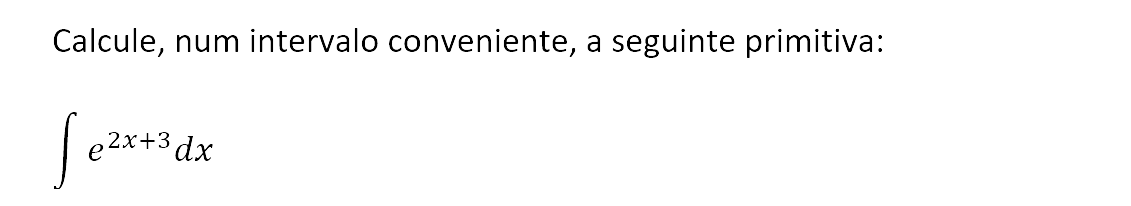 Exercício de matemática do 13º ano
