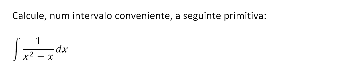 Exercício de matemática do 13º ano