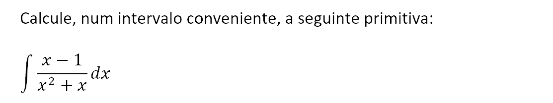 Exercício de matemática do 13º ano