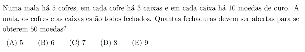 desafio/problema matemático do dia