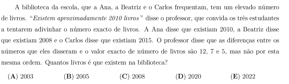 desafio matemático do dia