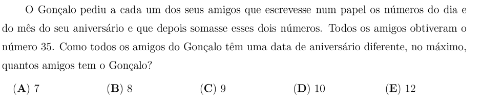 desafio matemático do dia