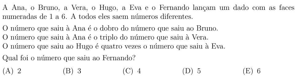 desafio matemático do dia