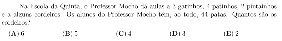 desafio matemático do dia