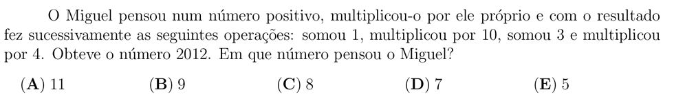 desafio matemático do dia