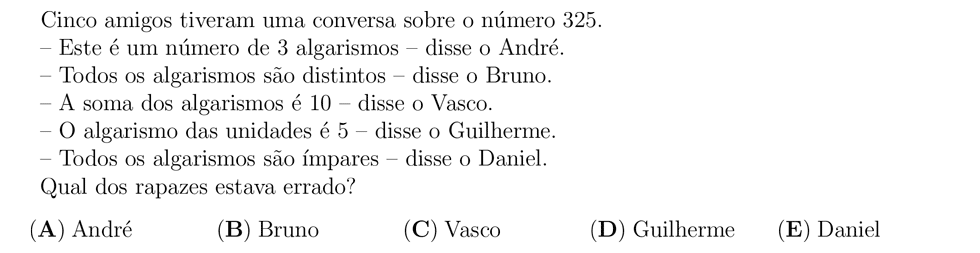 desafio matemático do dia