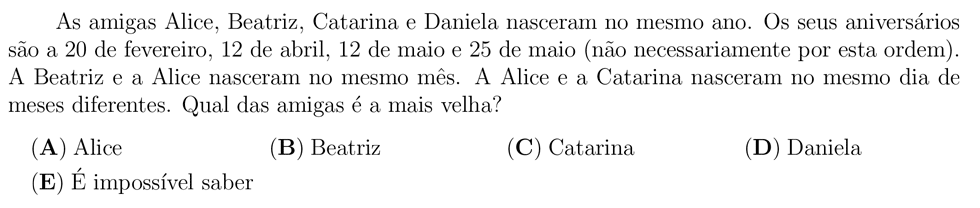 desafio matemático do dia