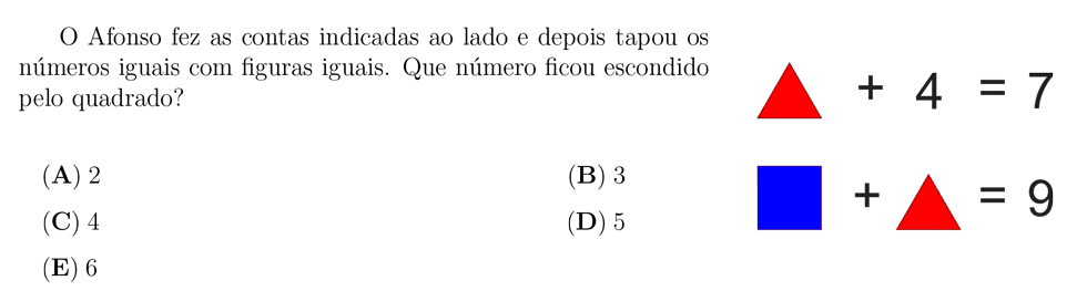 desafio matemático do dia