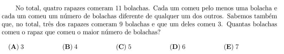 desafio matemático do dia