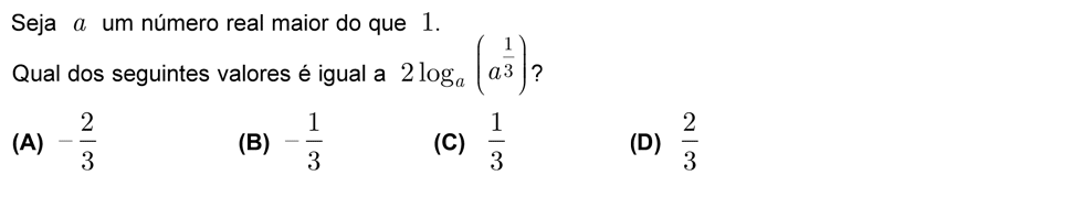 Exercício de escolha múltipla com origem no exame nacional de matemática do 12º ano, publicado em 2008, 1ª fase.