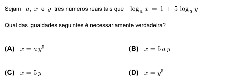 Exercício de escolha múltipla com origem no teste intermédio de matemática do 12º ano, publicado em 2009-05-27.