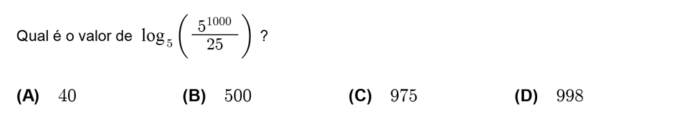 Exercício de escolha múltipla com origem no teste intermédio de matemática do 12º ano, publicado em 2010-03-15.