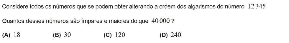 Exercício de escolha múltipla com origem no teste intermédio de matemática do 12º ano, publicado em 2013-05-24.