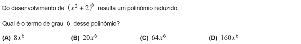 Exercício de escolha múltipla com origem no teste intermédio de matemática do 12º ano, publicado em 2013-11-29.