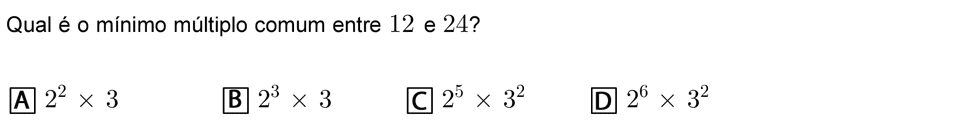 Exercício de escolha múltipla com origem no exame nacional de matemática do 9º ano, publicado em 2008, 1ª fase.