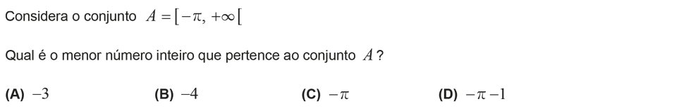 Exercício de escolha múltipla com origem no exame nacional de matemática do 9º ano, publicado em 2014, 2ª fase.