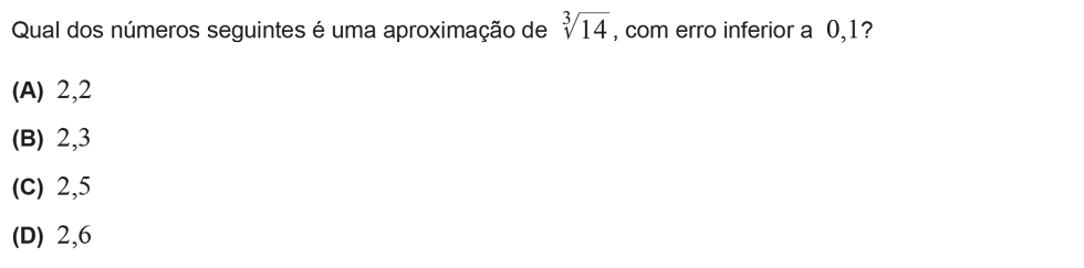 Exercício de escolha múltipla com origem no exame nacional de matemática do 9º ano, publicado em 2016, 2ª fase.