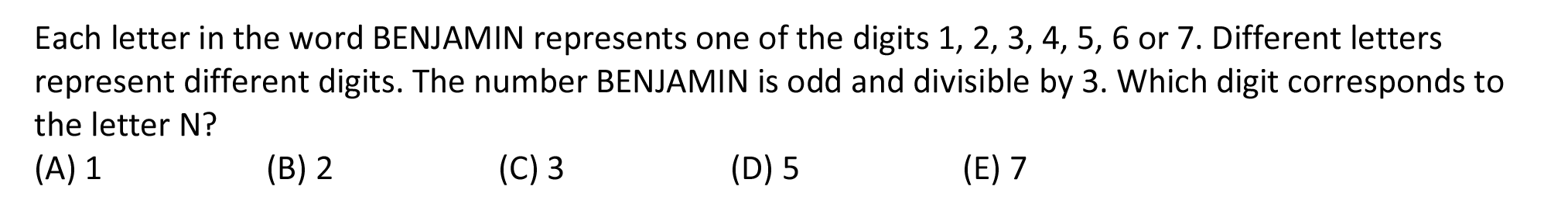 Math challenge of the day