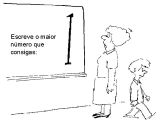 imagem com humor matemático do dia