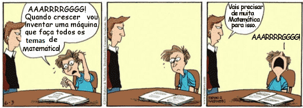 imagem com humor matemático do dia