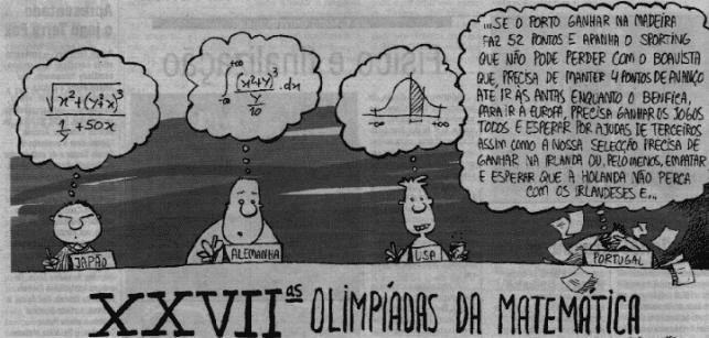 imagem com humor matemático do dia