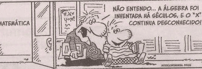 imagem com humor matemático do dia